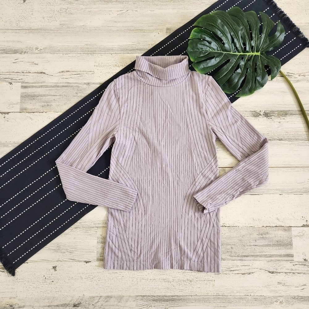 Athleta Flurry Endeavor Turtleneck Shasta Purple Grey Size Small